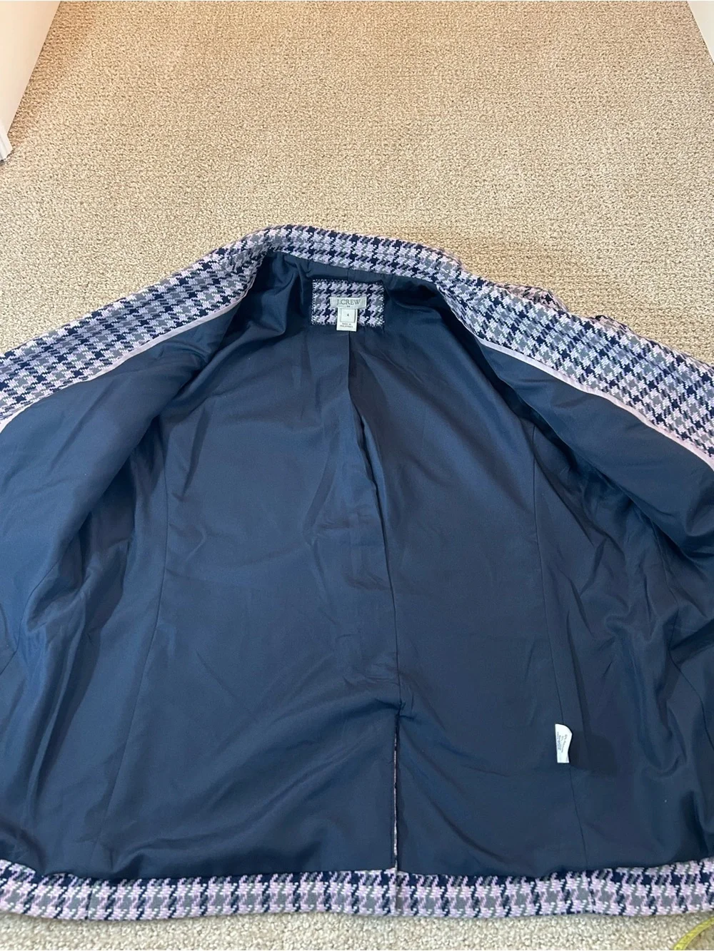 J Crew Houndstooth Blazer Size 4